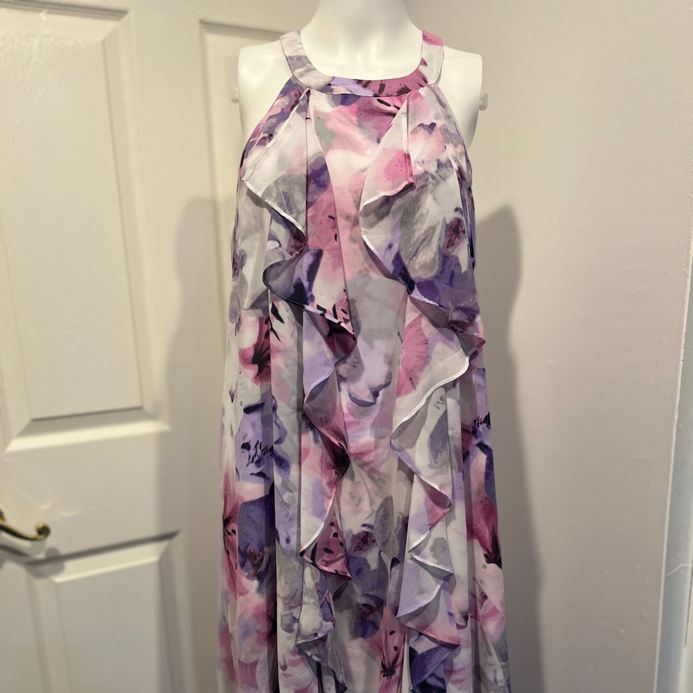 Floral high low dress